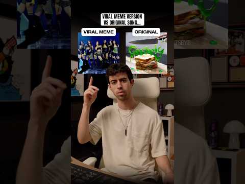 Viral Meme Vs. Original Song: KATSEYE “Gnarly” #shorts #katseye #music